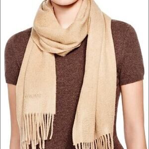 Burberry Solid Cashmere Scarf